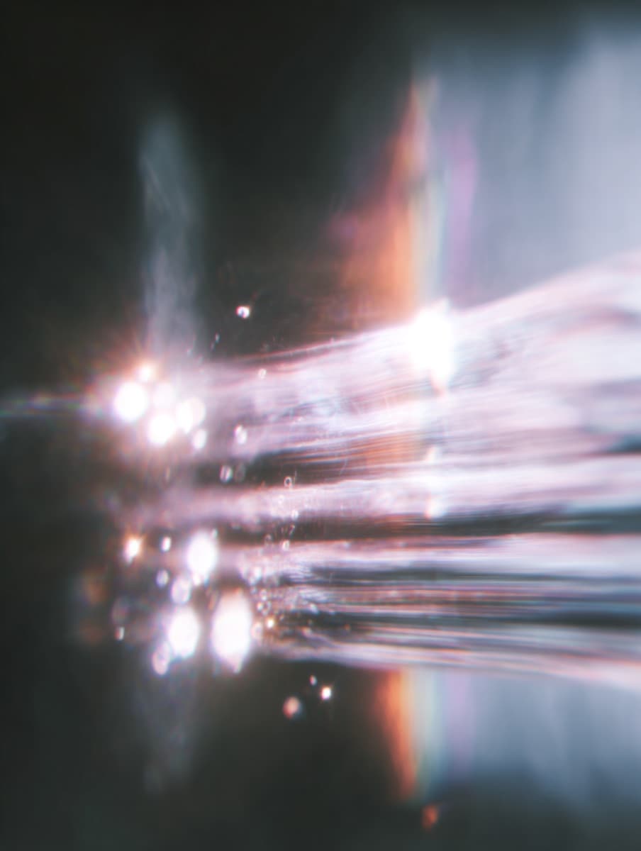 Abstract swirling translucent artwork