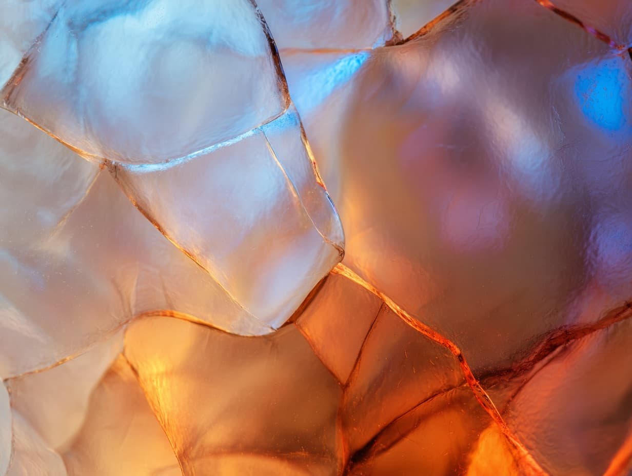 Abstract translucent artwork